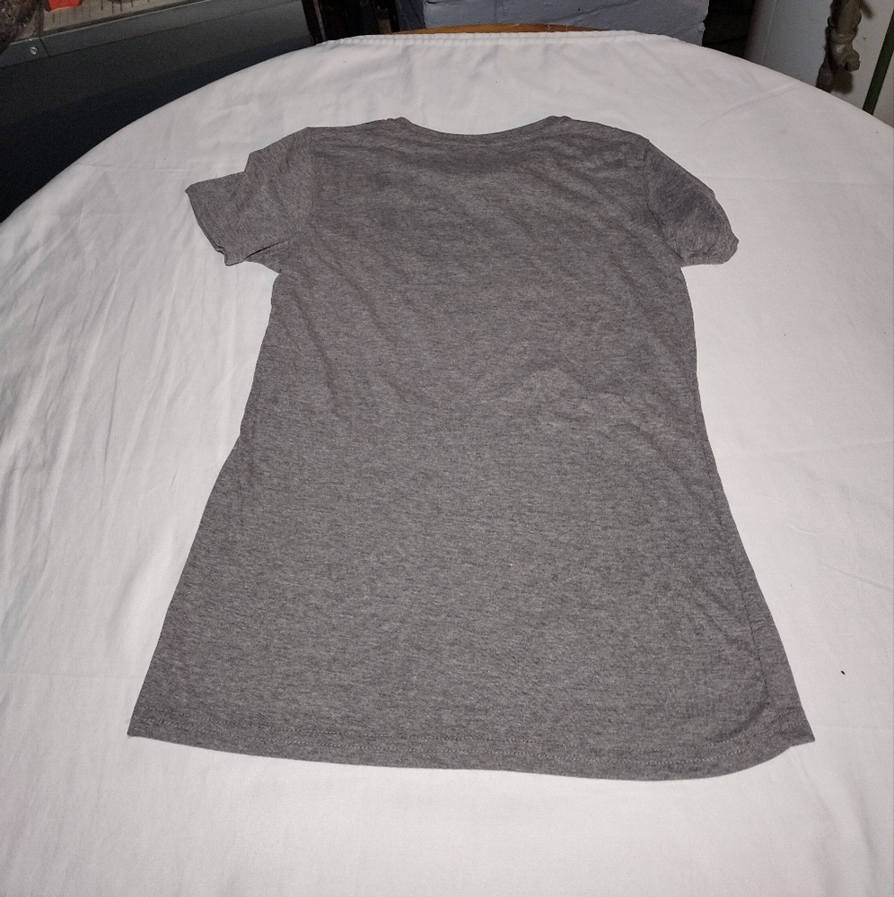 Crazy Dog T-Shirts Heather Gray Women's 2 Moods Graphic T-Shirt - Picture 4 of 6